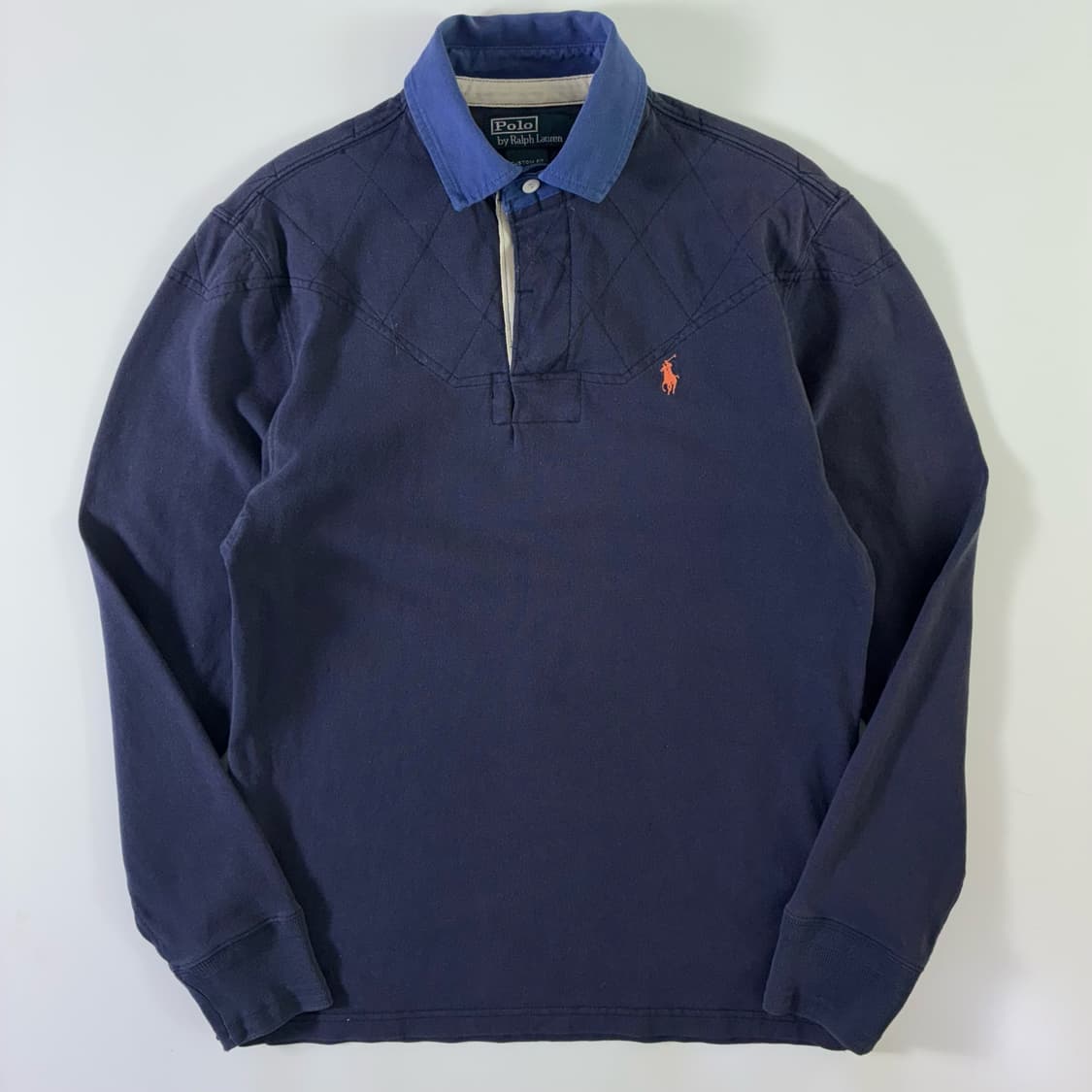 Polo  폴로 랄프로렌 자수 코튼 네이비 럭비 티셔츠  상품이미지1