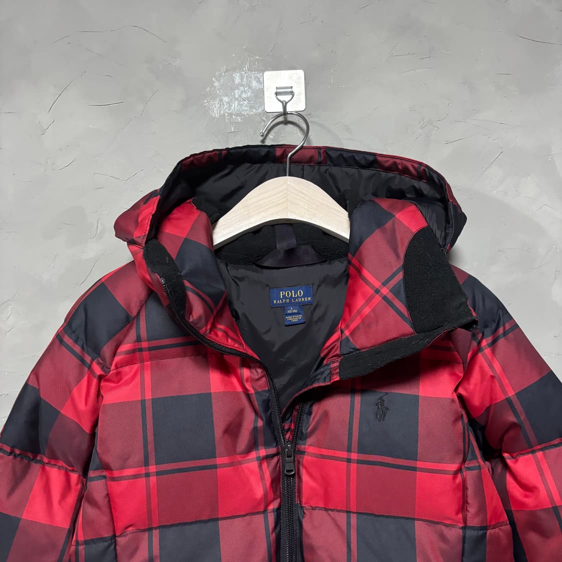 폴로 랄프로렌 체크패턴 푸퍼 다운 패딩 상품이미지2