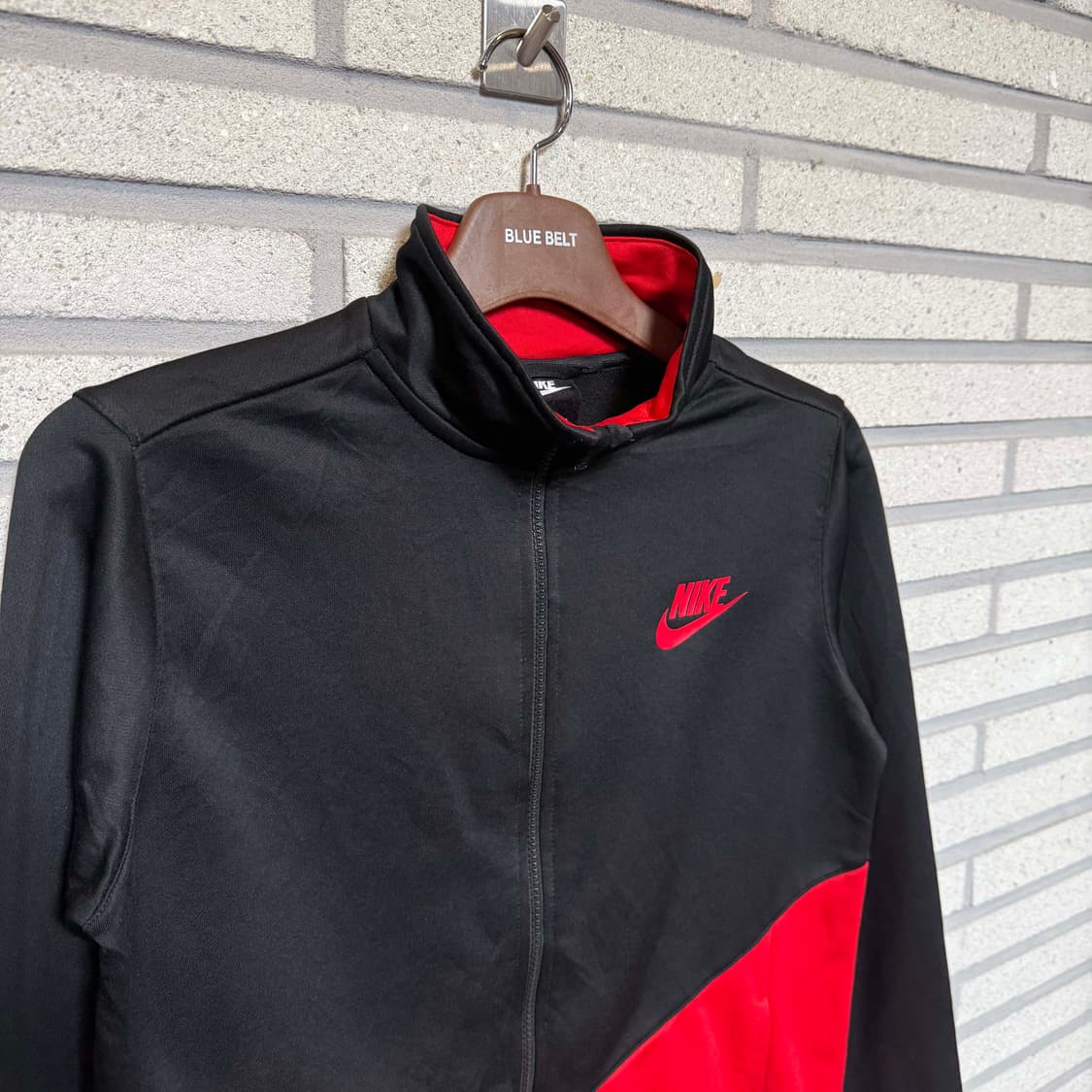  나이키 올드스쿨 져지 트랙탑 배색 레드블랙 상품이미지3