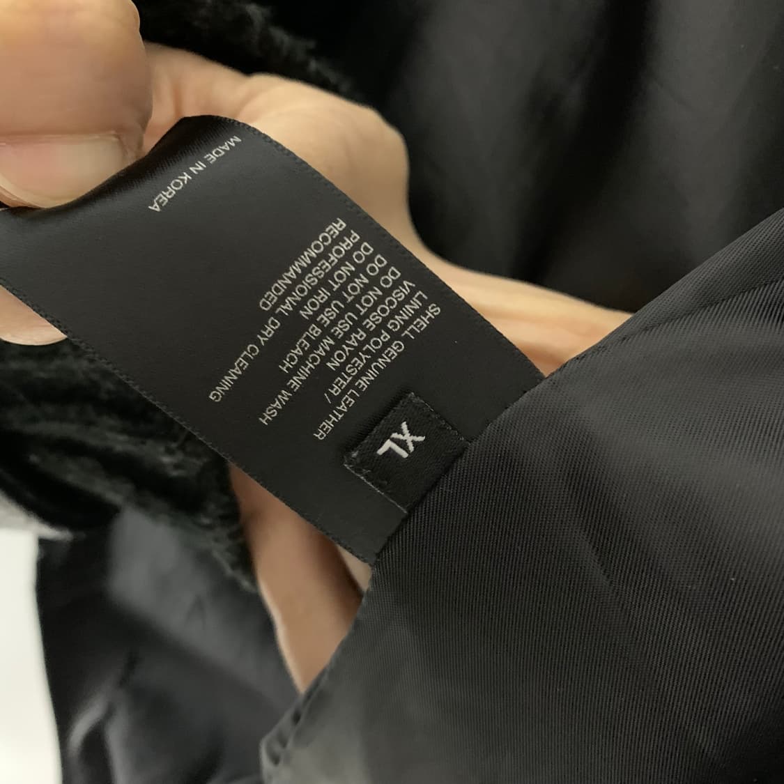 빈티지 리얼레더 천연가죽 라이더 바이커 자켓 블랙 XL 상품이미지5