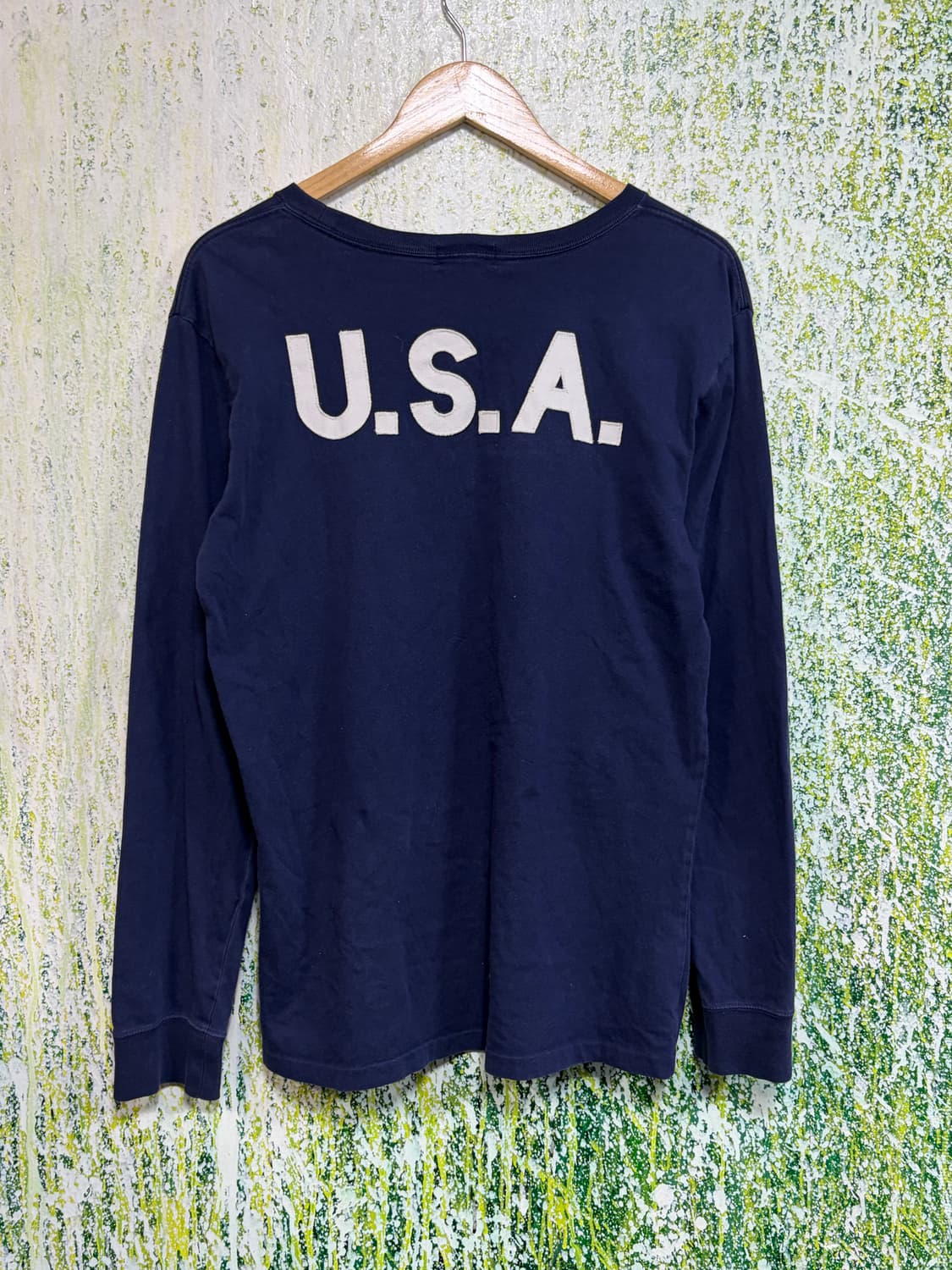 폴로 빅포니 치프키프 USA 성조기 롱슬리브 네이비 여성 XL 상품이미지8