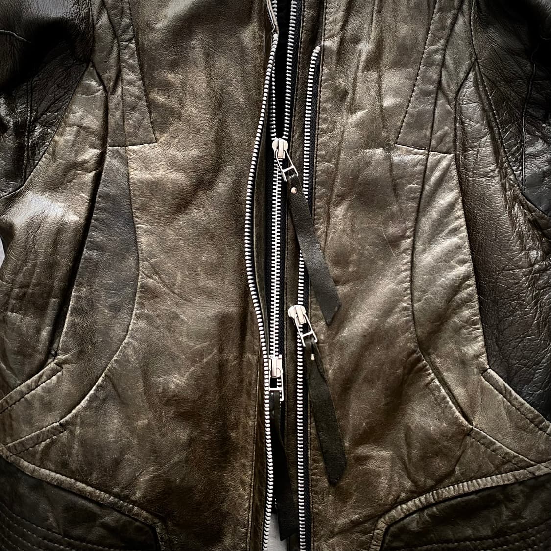 (최종 가격 인하)EKAM Double-Zip Leather Jacket 상품이미지6