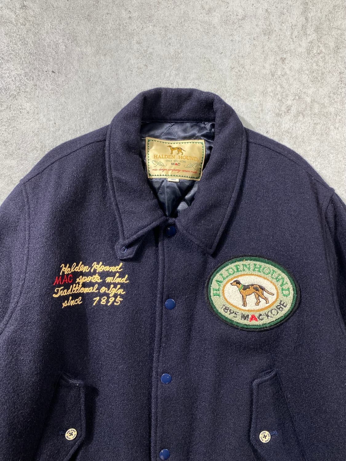 [M] 90s MAC KOBE 패치워크 울 바시티 자켓 상품이미지2