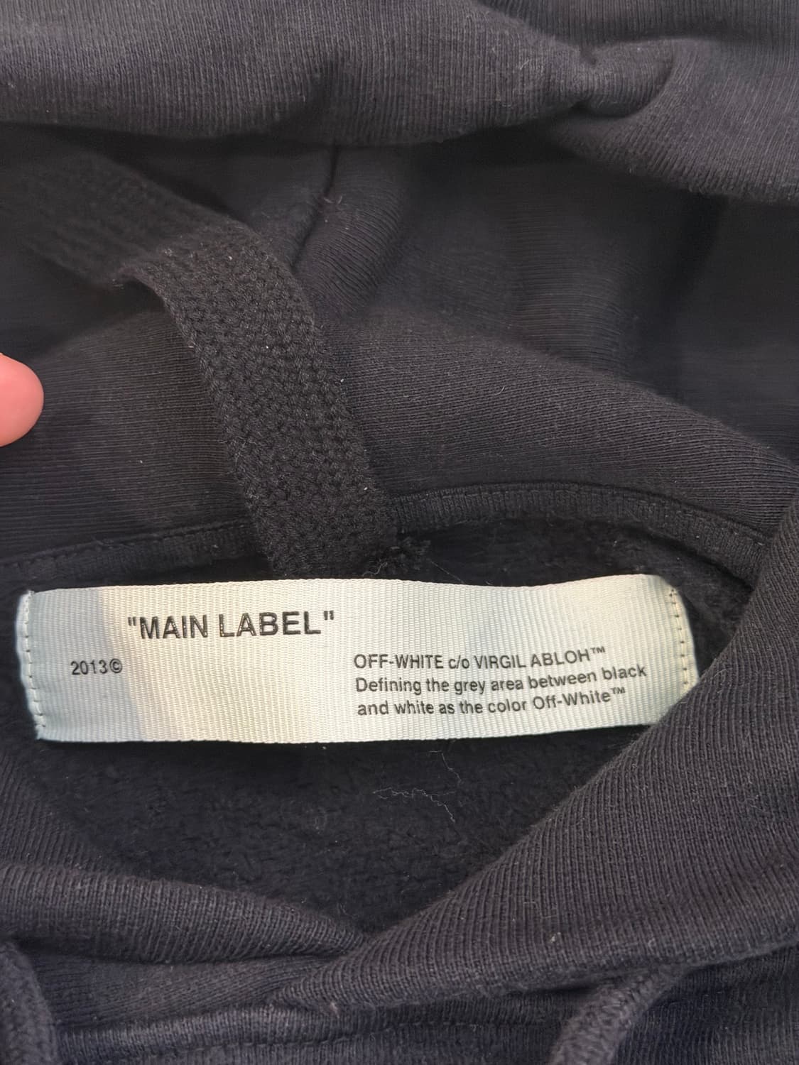 오프화이트 베르니니 후드티 블랙 상품이미지7