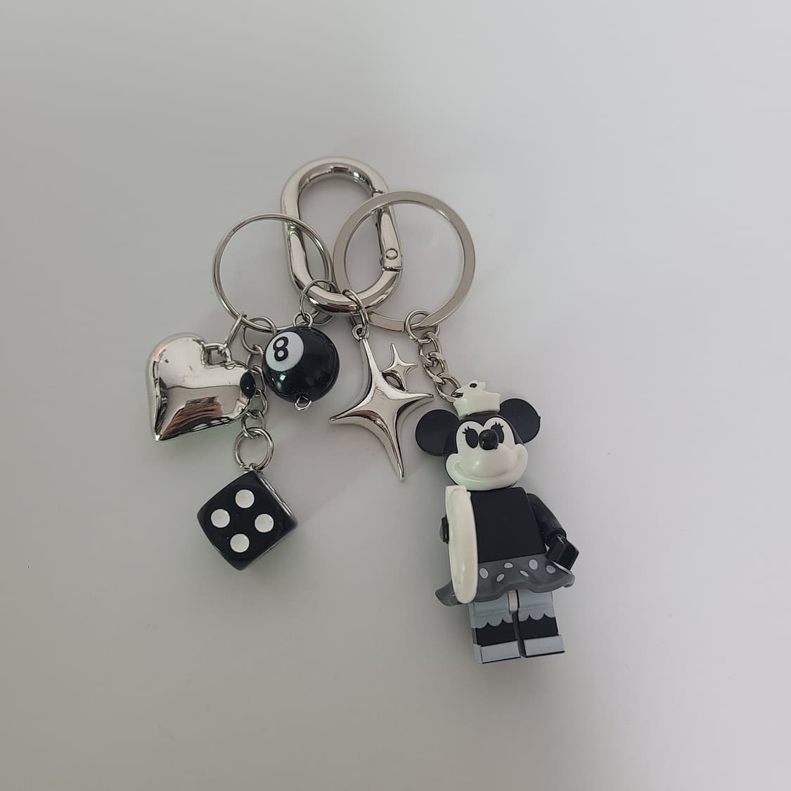 블랙 미니마우스 하트 키링 (새상품) 상품이미지1