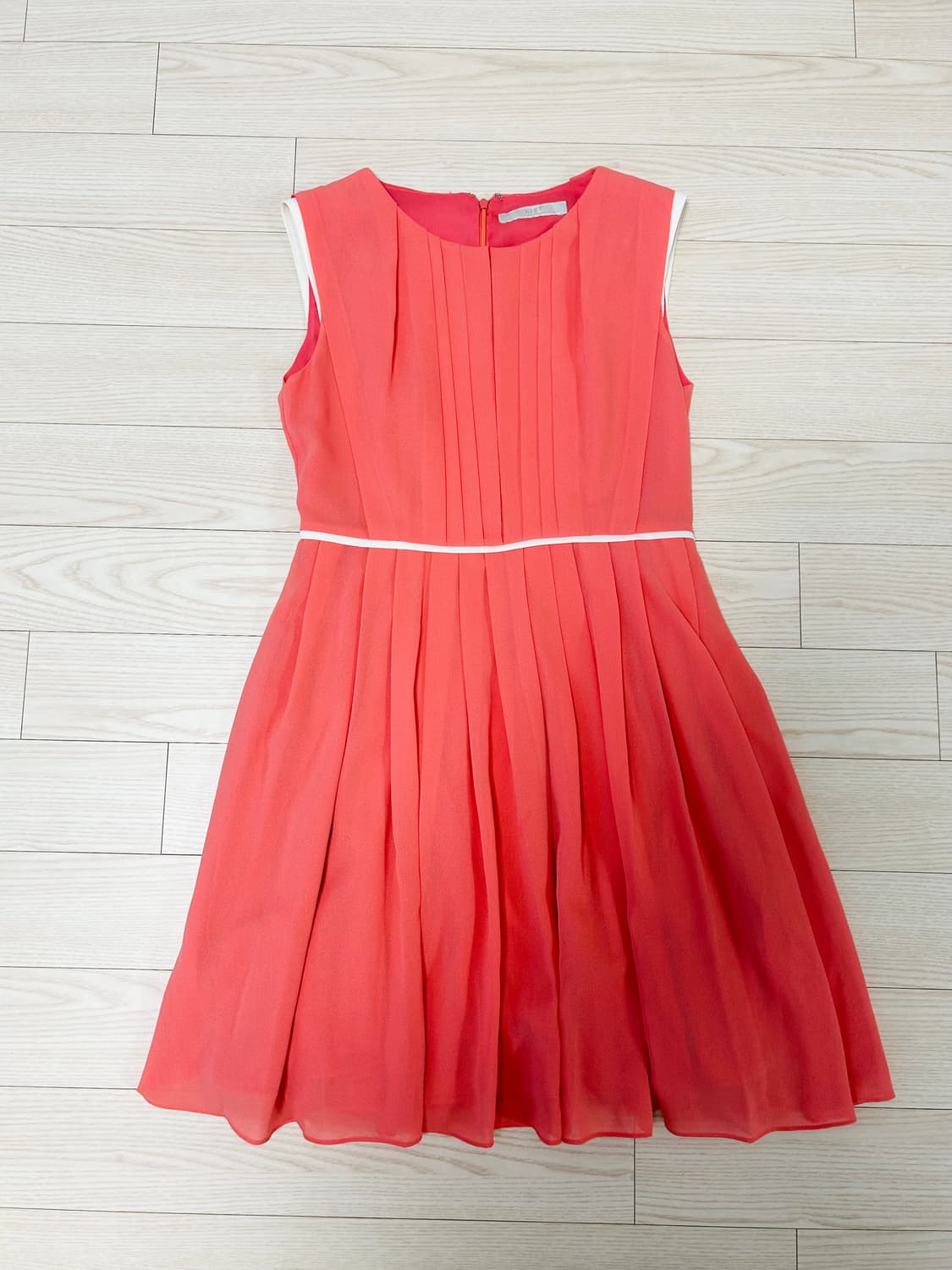 리스트 LIST 코랄 쉬폰 원피스 상품이미지1