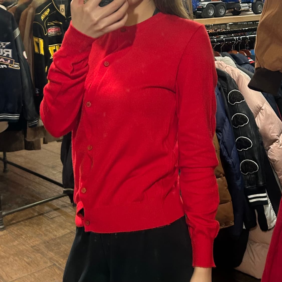 [HI] 폴로 랄프로렌 니트 가디건 레드 상품이미지4