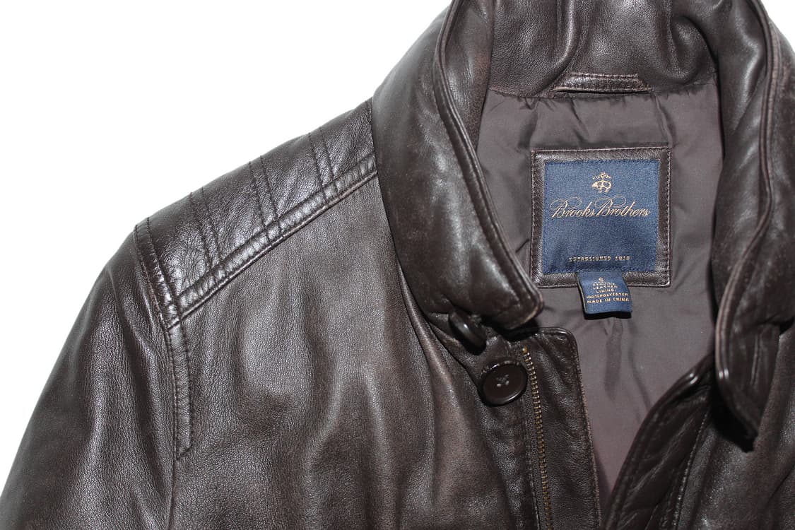 Brooks Brothers 브룩스브라더스 램스킨 레더 카코트 상품이미지3