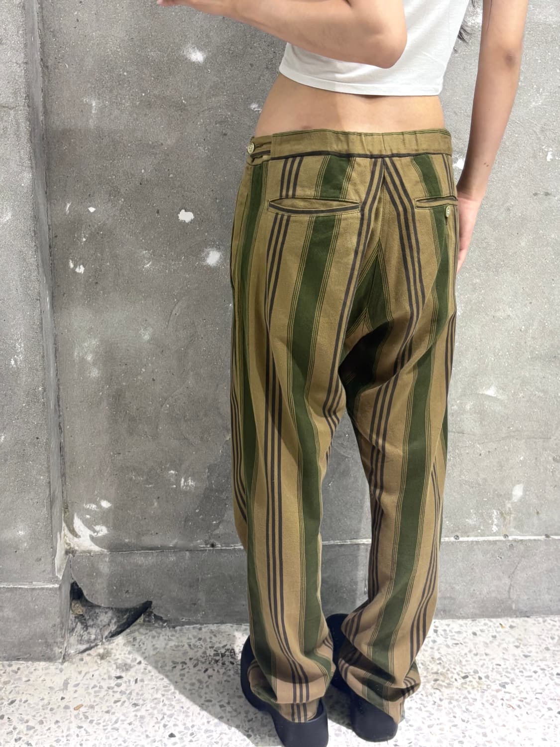 CDG 꼼데가르송 옴므 플러스 1997s 스트라이프 팬츠 상품이미지4