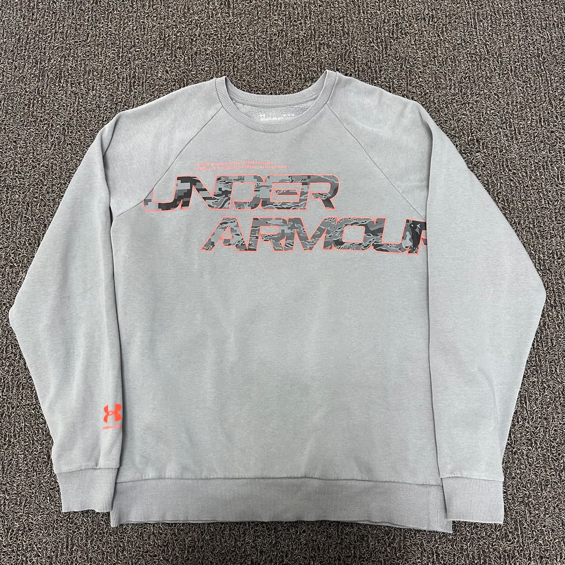 언더아머 기모 맨투맨 그레이 L 상품이미지1