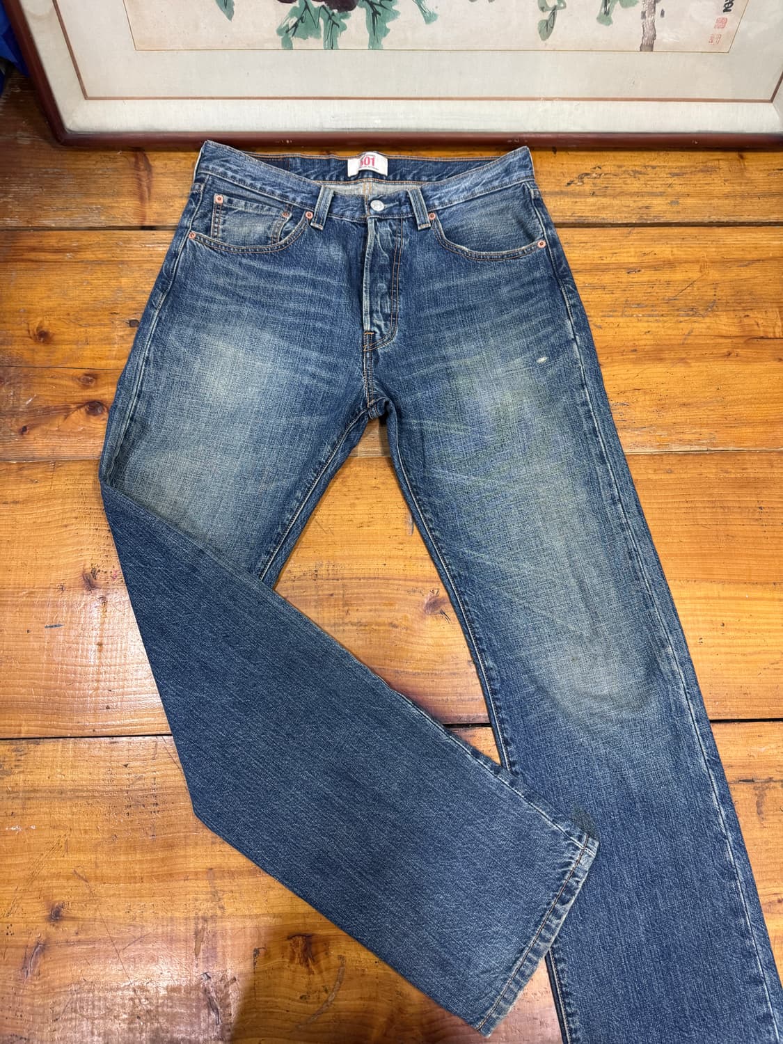 리바이스 501 연청 허리 32 상품이미지1