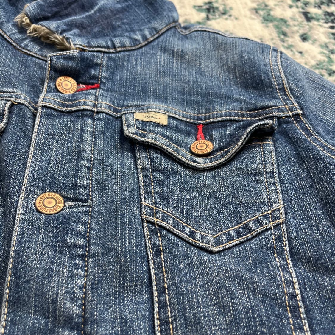 Levis 리바이스 시그니처 라인 데님 안감 쉐르파 자켓(M) 상품이미지3