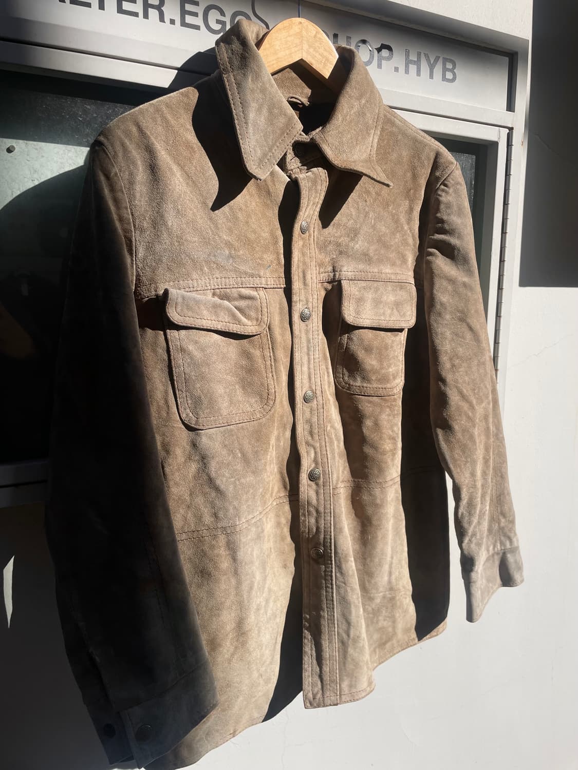 Vintage Suede Western Shirt Jacket 상품이미지4