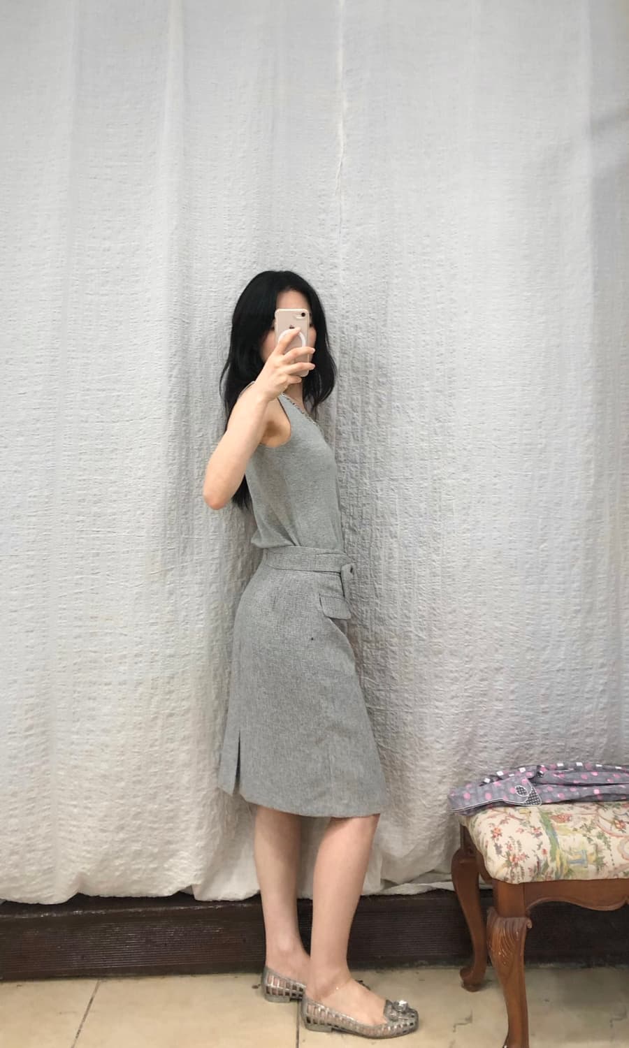 ribbon point midi skirt 상품이미지7