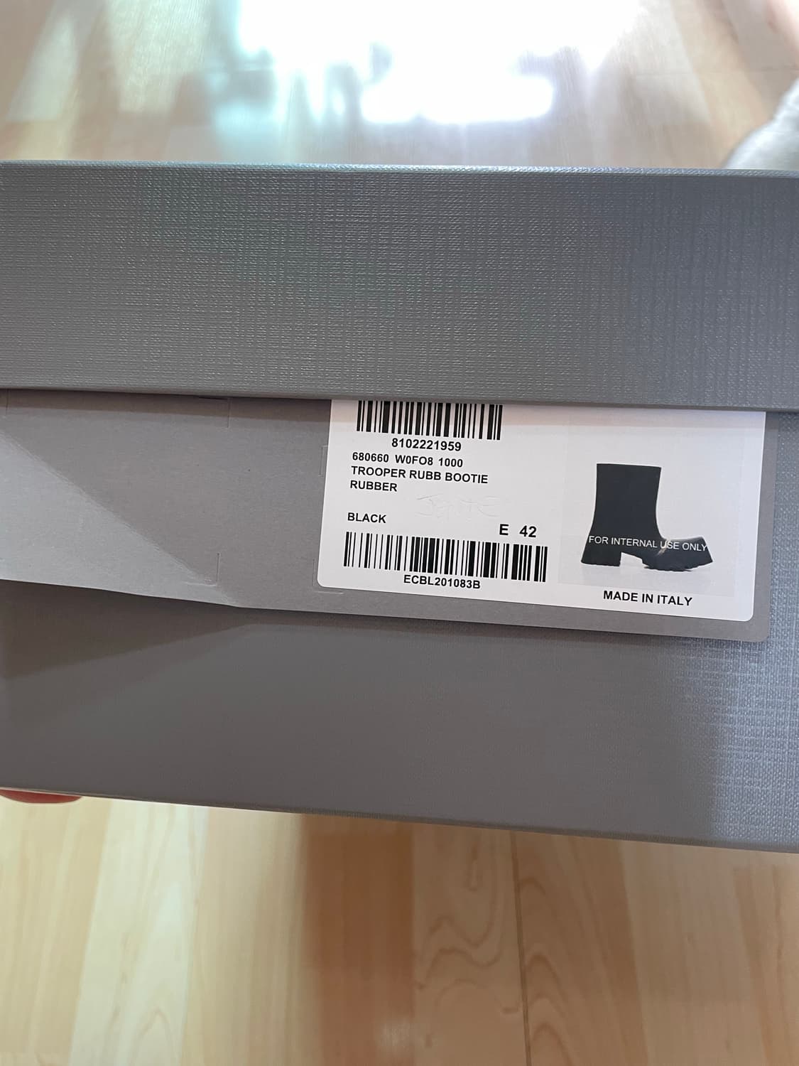 [42] 발렌시아가 트루퍼 부츠 블랙 상품이미지2