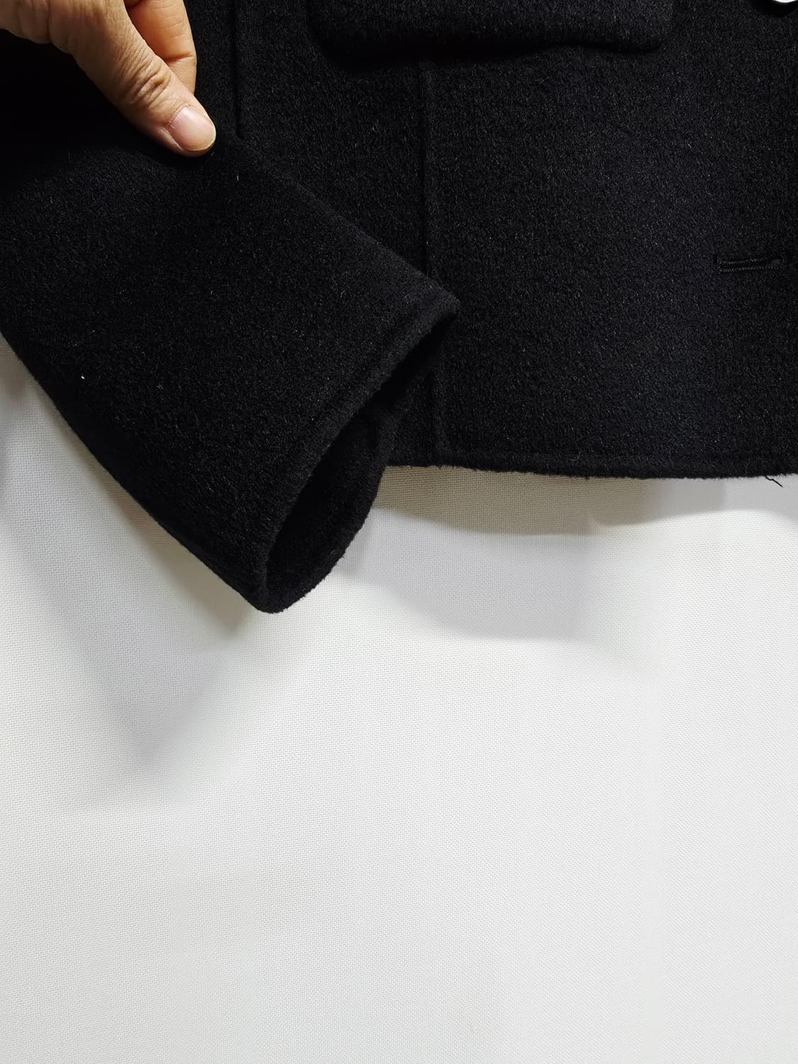 LIST 블랙 모앙고라캐시미어혼방 숏 자켓 55 상품이미지3