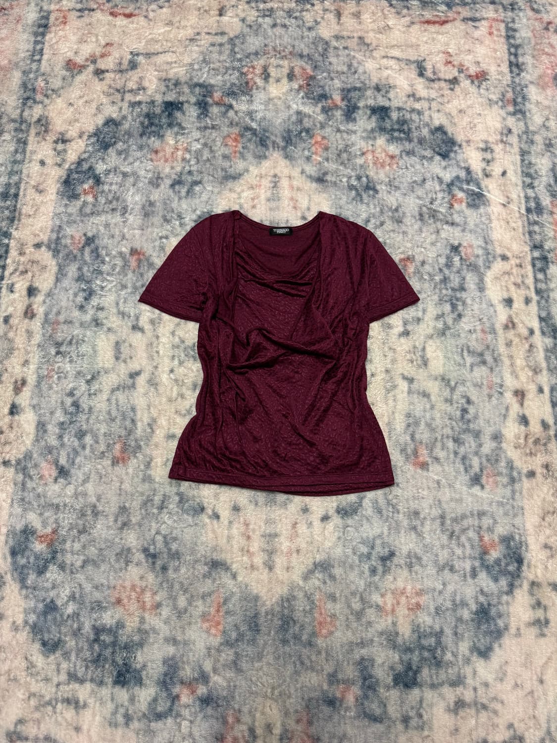 Tornado mart draping leopard half top 상품이미지2