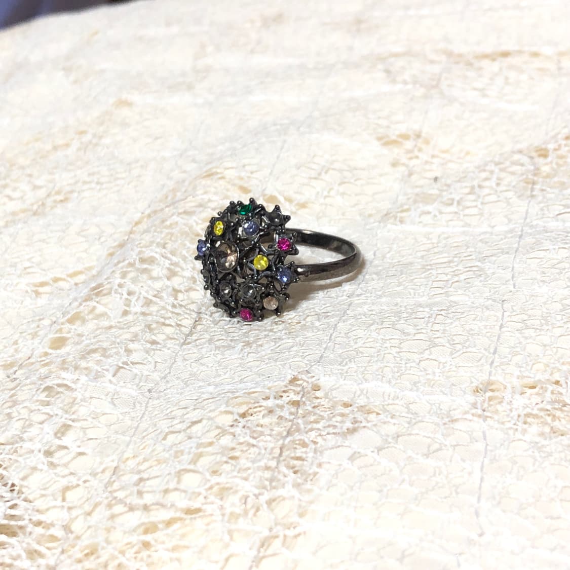 Cubic Star Round Ring 상품이미지2