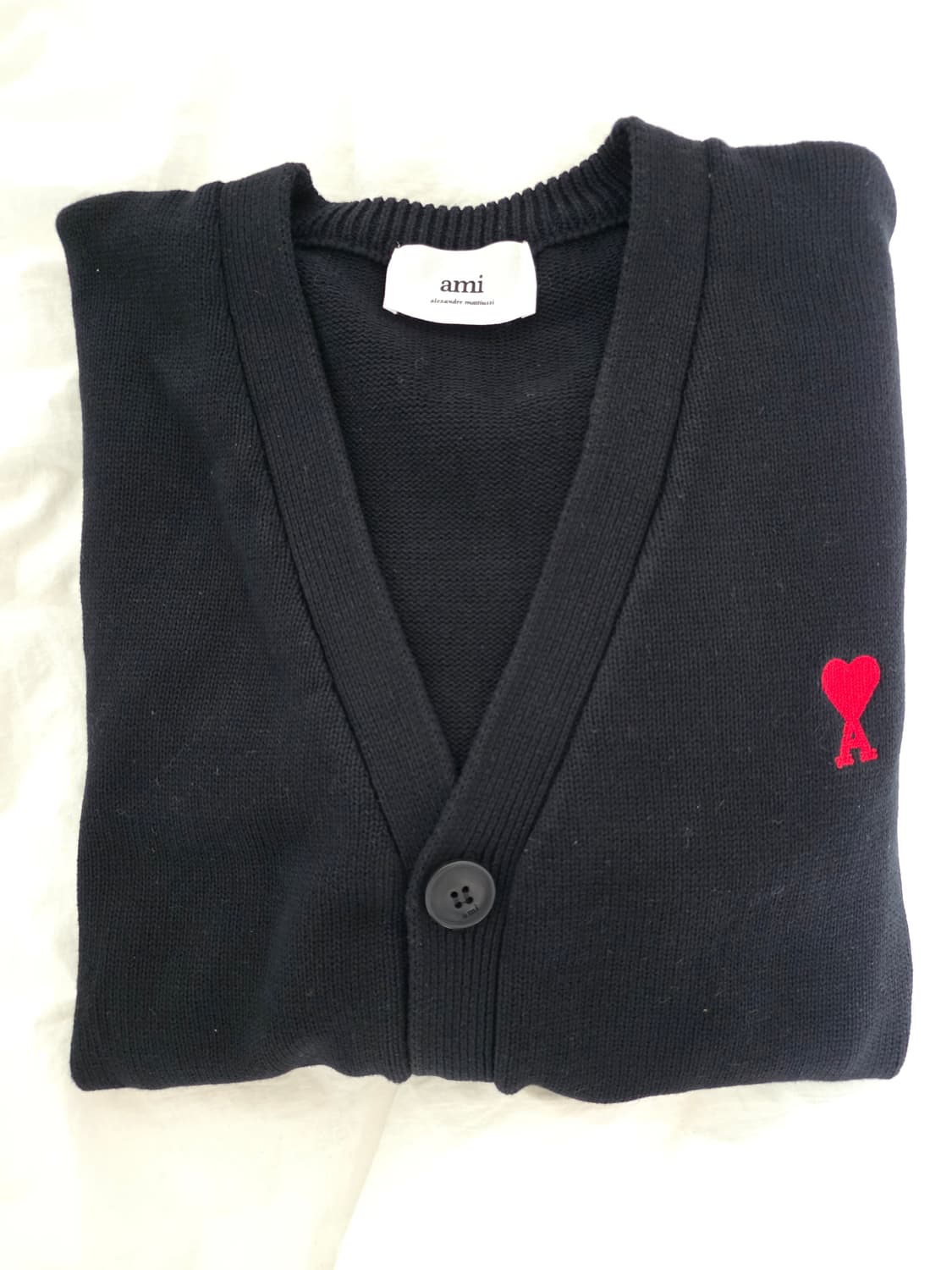 아미 블랙 스몰하트 가디건 XL 상품이미지7