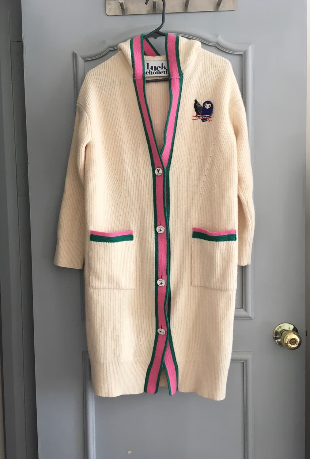 럭키슈에뜨 울블랜드 후드롱 니트가디건 36사이즈 상품이미지9