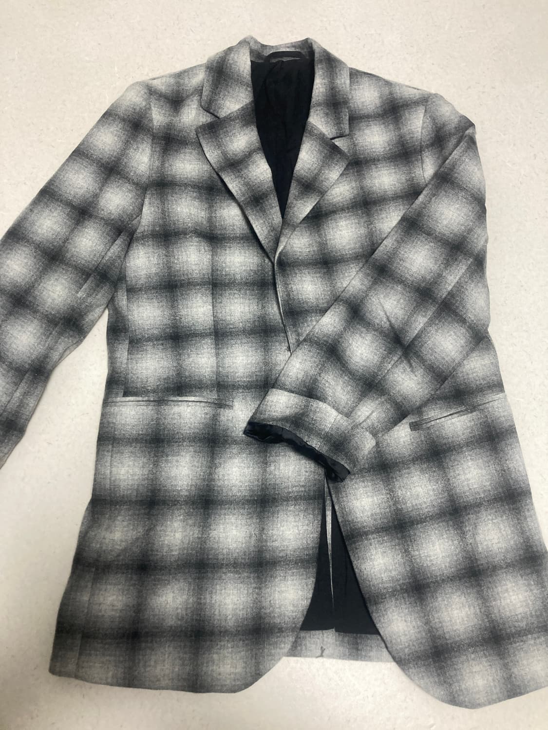 COS 체크 울 자켓 S 상품이미지1