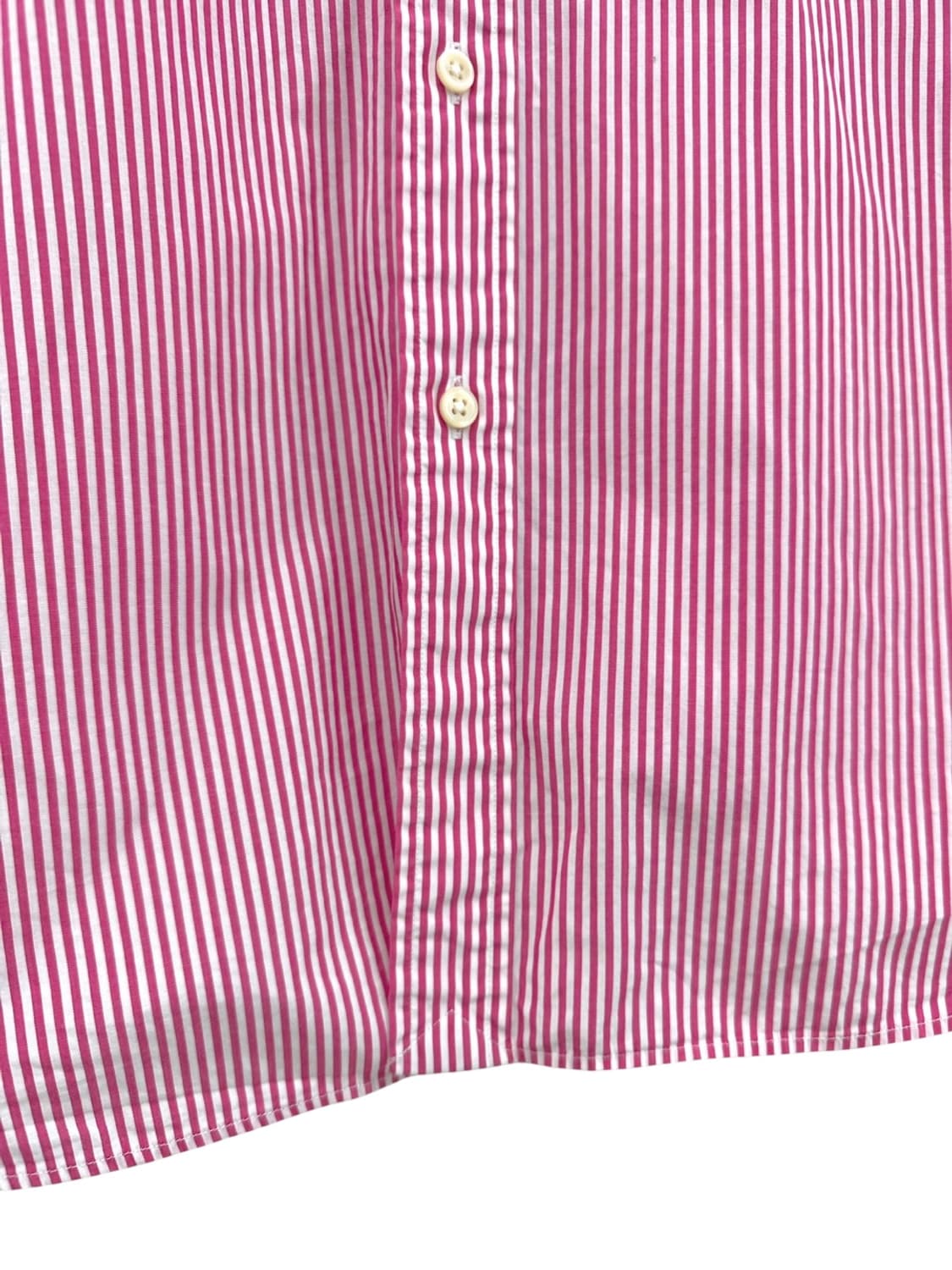 폴로 슬림핏 스트라이프 셔츠 핑크 (XXL)  상품이미지4