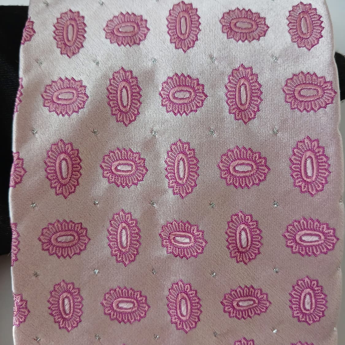 발망 실크 핑크 패턴 넥타이 9.7cm A등급 A19448
 상품이미지9