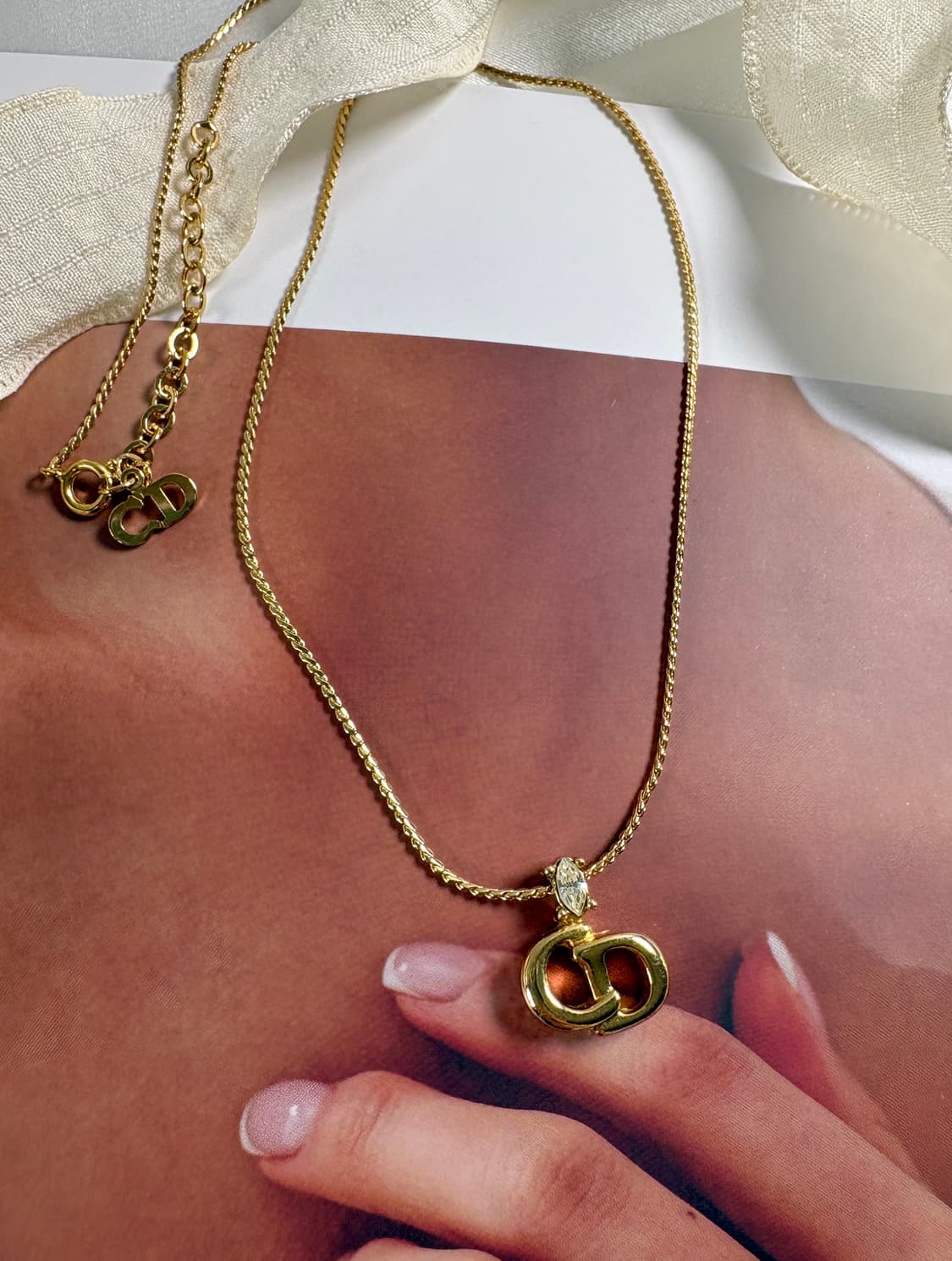 디올 빈티지 시그니처 목걸이 상품이미지1