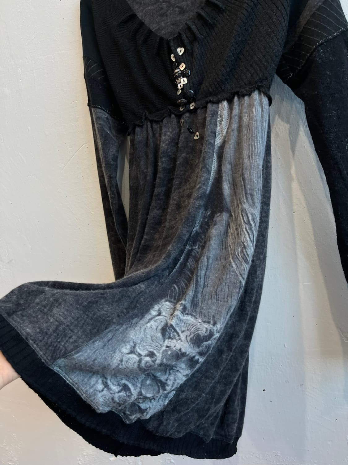 유럽빈티지 Dressline 레이어드 울 원피스 Made in ITALY 상품이미지5