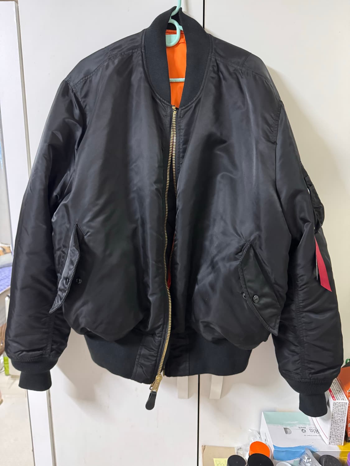 알파인더스트리 ma-1 블랙 XL 상품이미지1