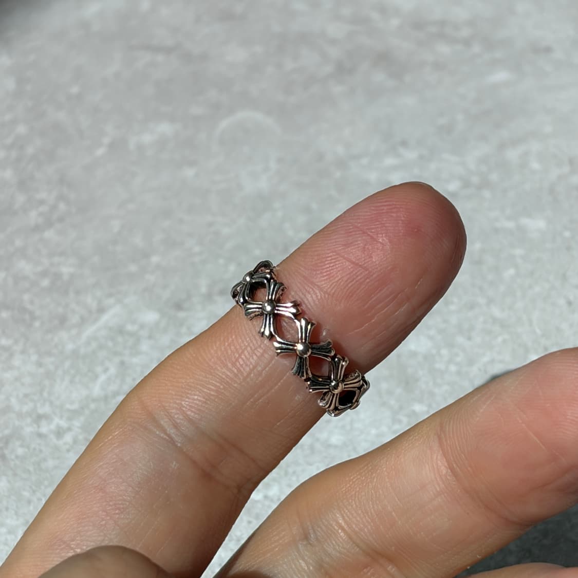 Oribell 크롬 멀티 크로스 링크 925실버 오픈링 반지 상품이미지7