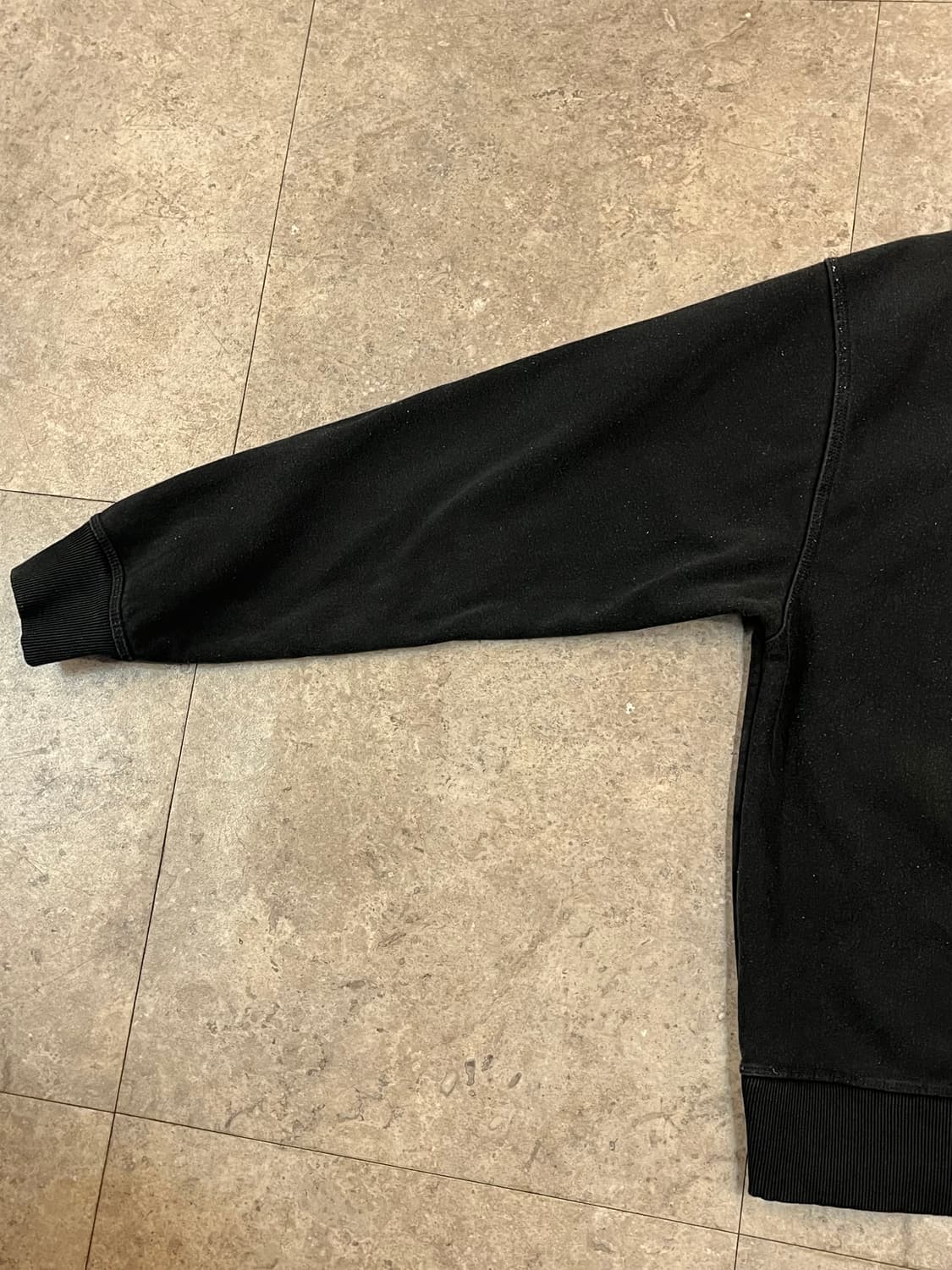 스투시 월드투어 기모 맨투맨 블랙 L #csz2188 상품이미지9