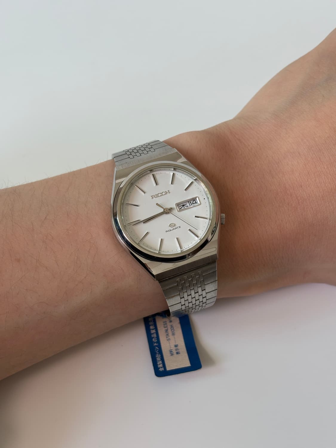 1980s White Dial Silver Riquartz 상품이미지8
