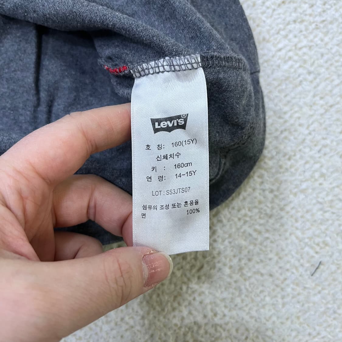 160 리바이스 여성 키즈 반팔 티셔츠 0317M 상품이미지3