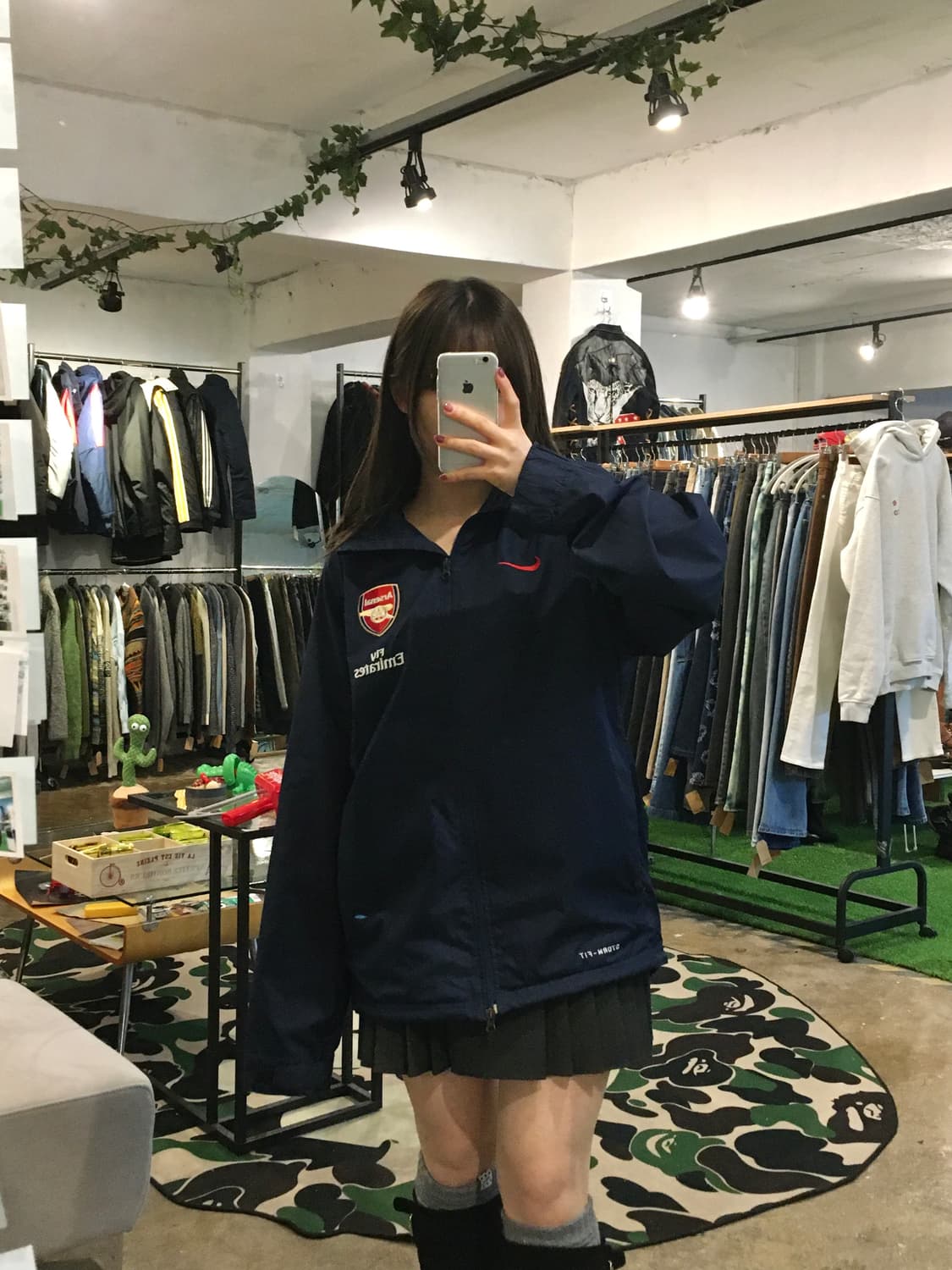 나이키 아스날 바람막이 네이비 상품이미지5