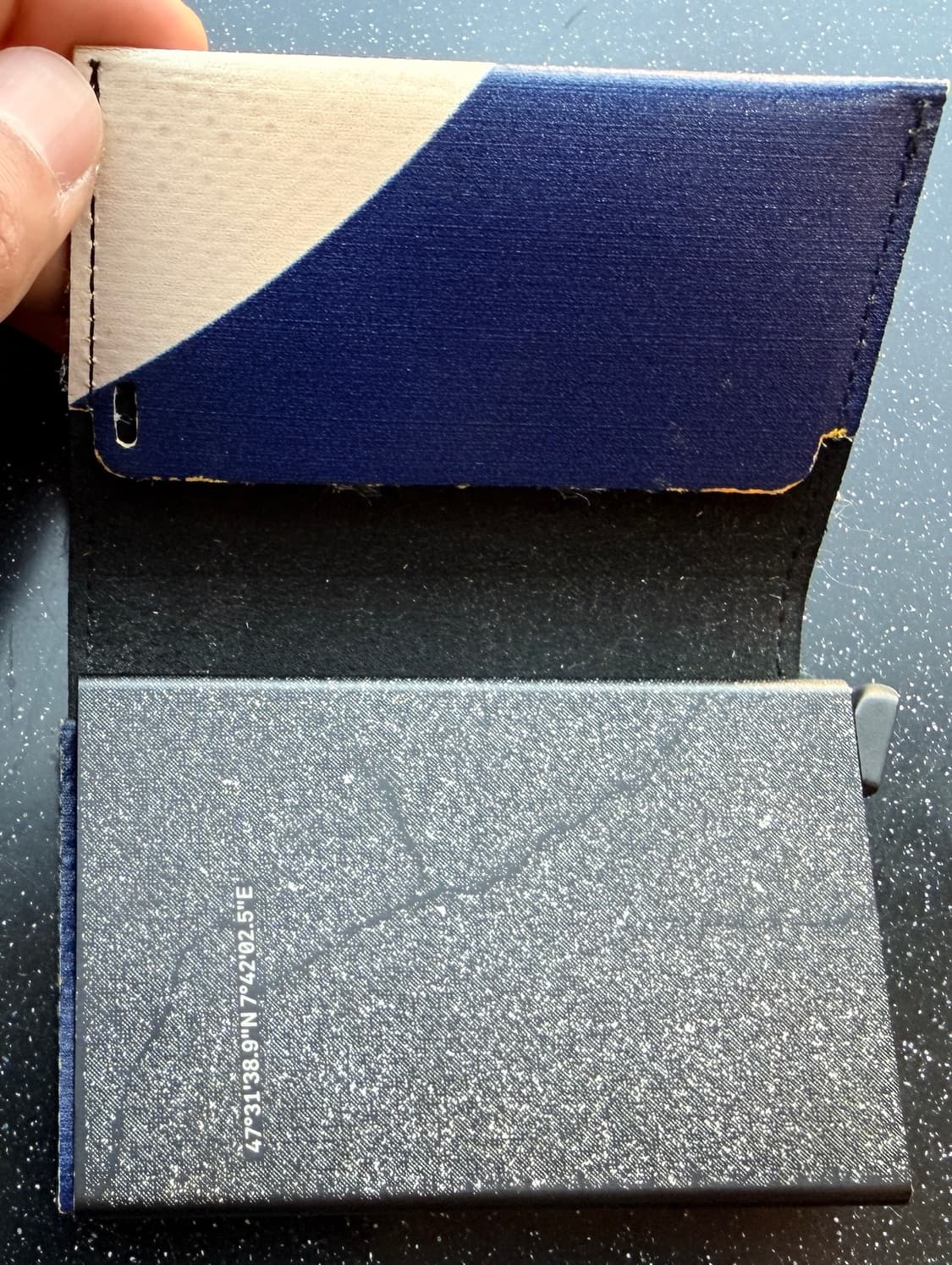 프라이탁 시크리드 카드지갑 블루/화이트 새제품 판매 상품이미지5