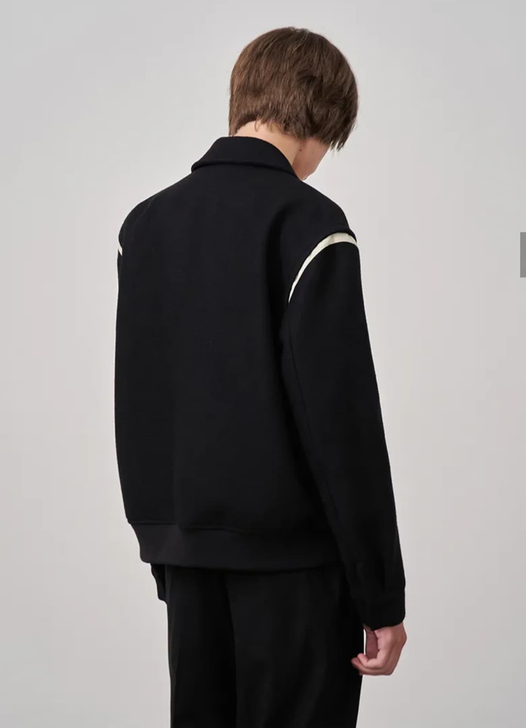 드로우핏 울 라이닝 바시티자켓[L] 상품이미지3