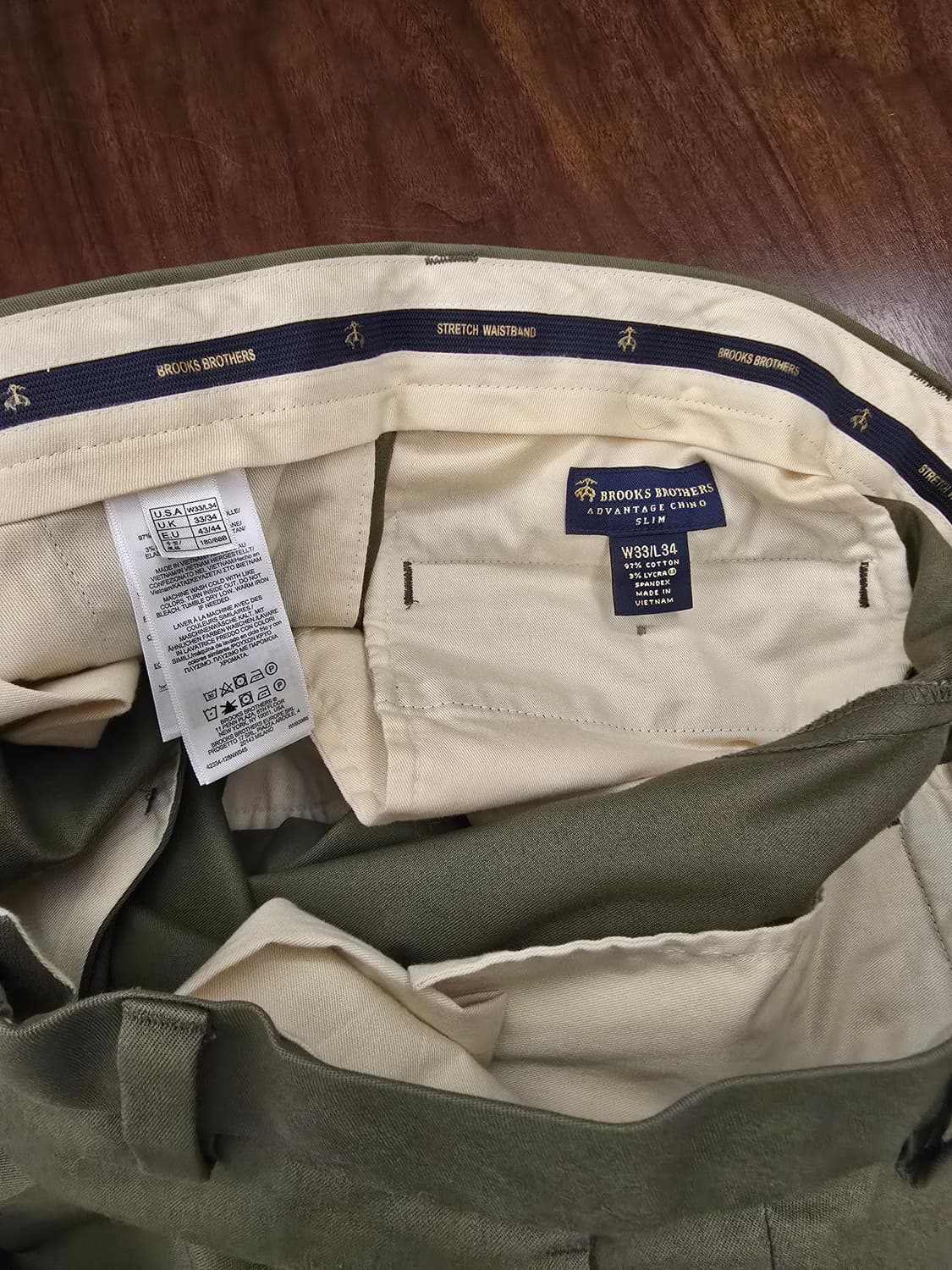 브룩스브라더스 어드밴티지 치노 밀라노핏 올리브 33 상품이미지3