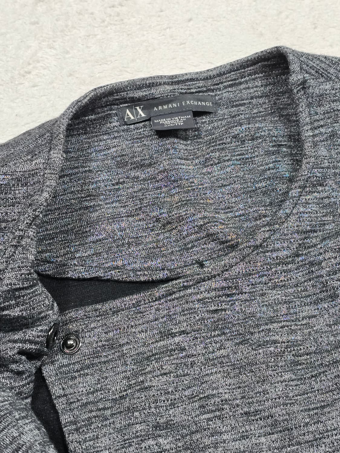 아르마니 익스체인지 사선 집업 자켓 XXS 상품이미지5