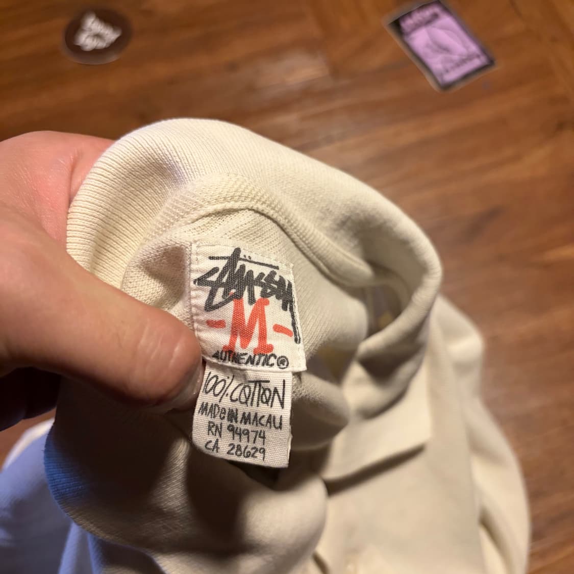 90S STUSSY GEAR 크라운 스컬 폴로 티셔츠 상품이미지6