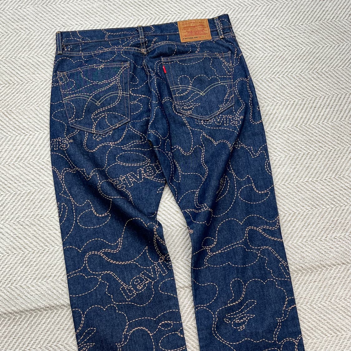 리바이스x베이프 콜라보 데님팬츠 r2534 상품이미지4