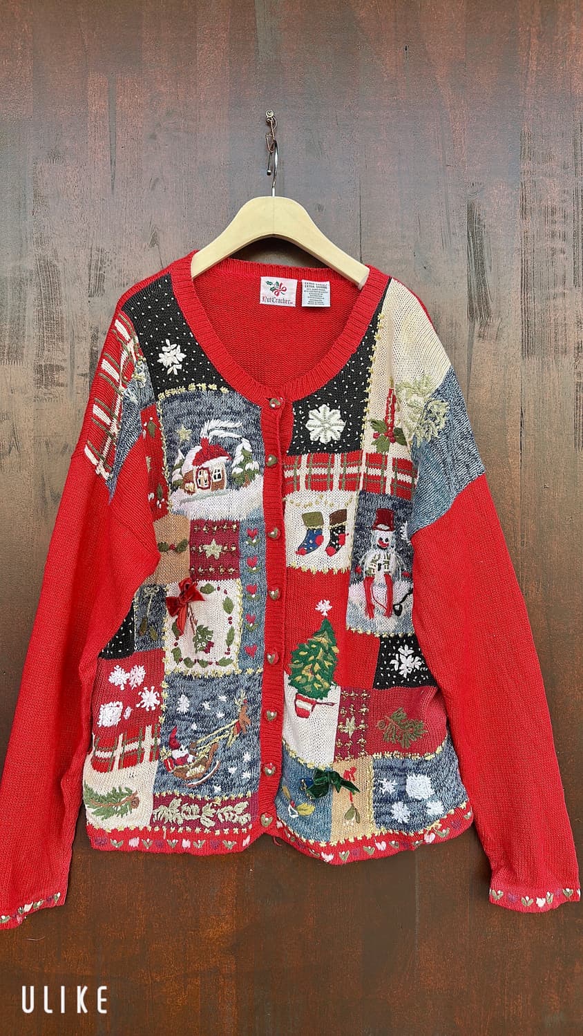  홀리데이(크리스마스) 가디건 상품이미지1