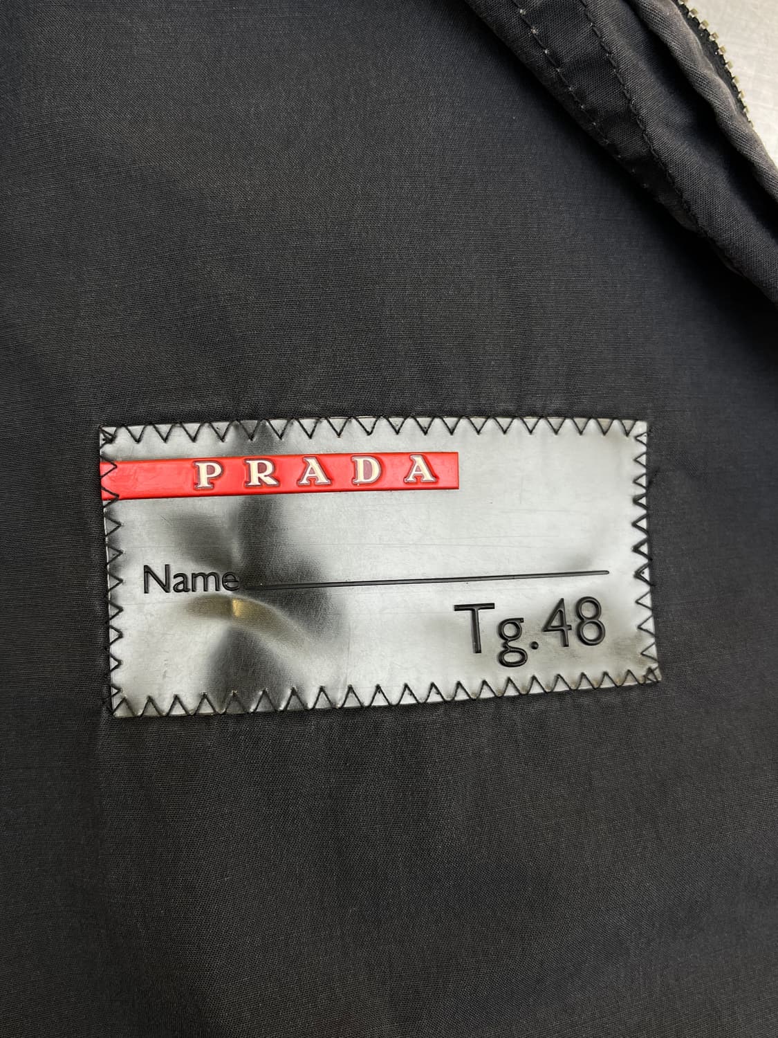 프라다 2000s 콘트라스트 스티칭 후드 자켓 상품이미지7