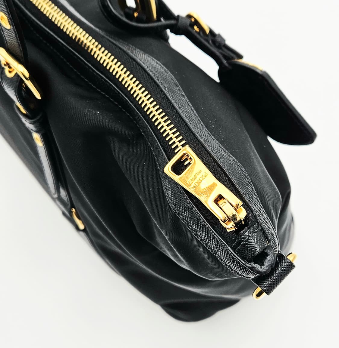 프라다 테수토 사피아노 쇼핑 토트백 블랙 1BG253 상품이미지4