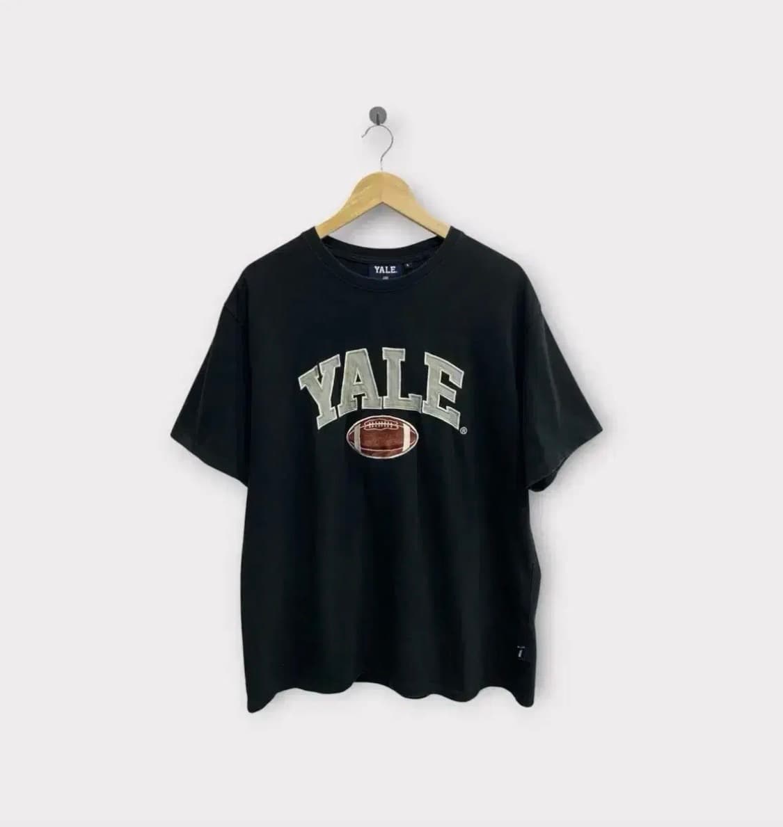 예일 투톤 아치 반팔티셔츠 블랙 L 상품이미지1