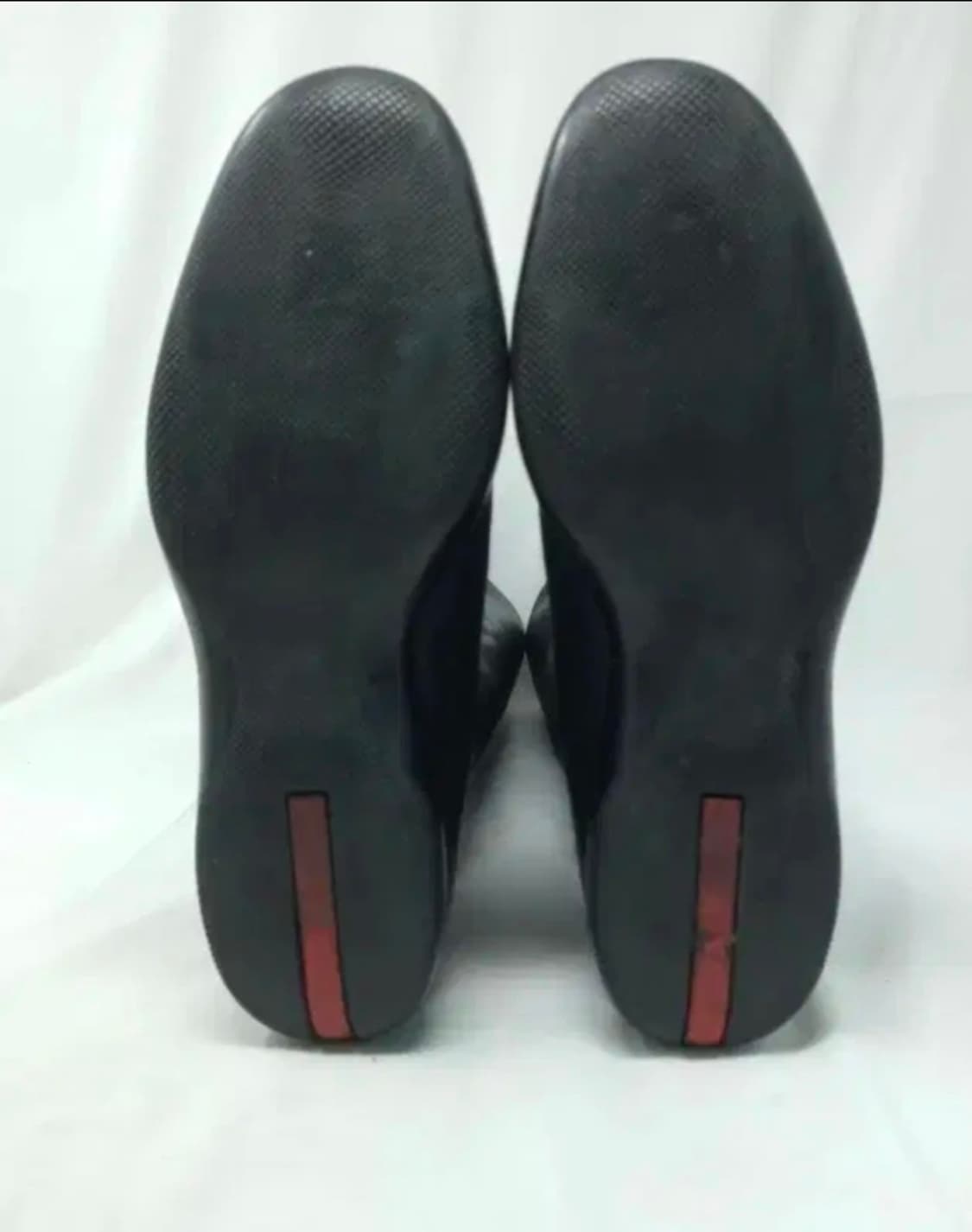 PRADA 블랙 가죽 롱부츠 245mm 상품이미지7