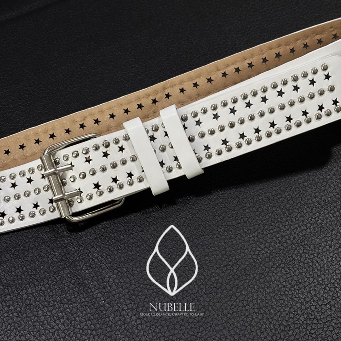 🌗 Star punched stud belt / 별 펀칭 스터드 벨트 상품이미지3