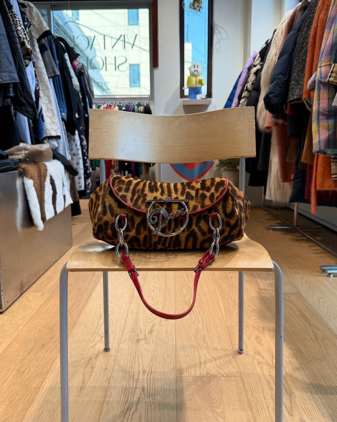 크리스찬 디올 레오파드 송치 디바 플랩백  상품이미지1