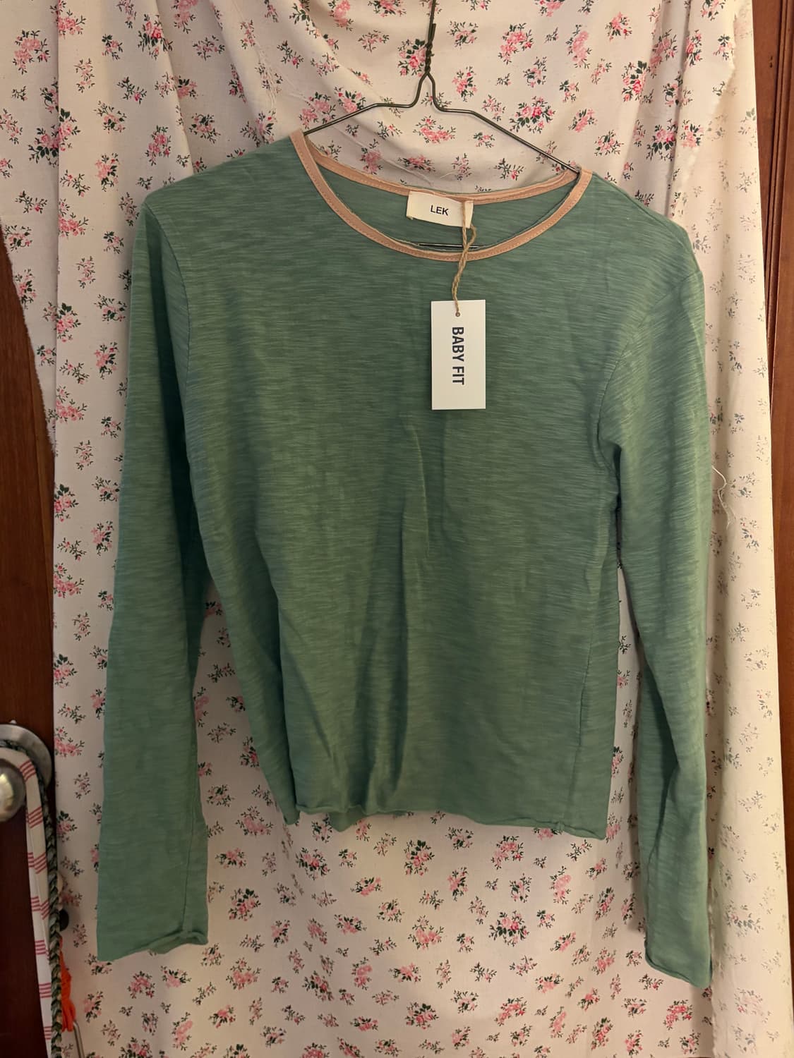 리키 롱슬리브 5 Neck Long Sleeve faded green 상품이미지1