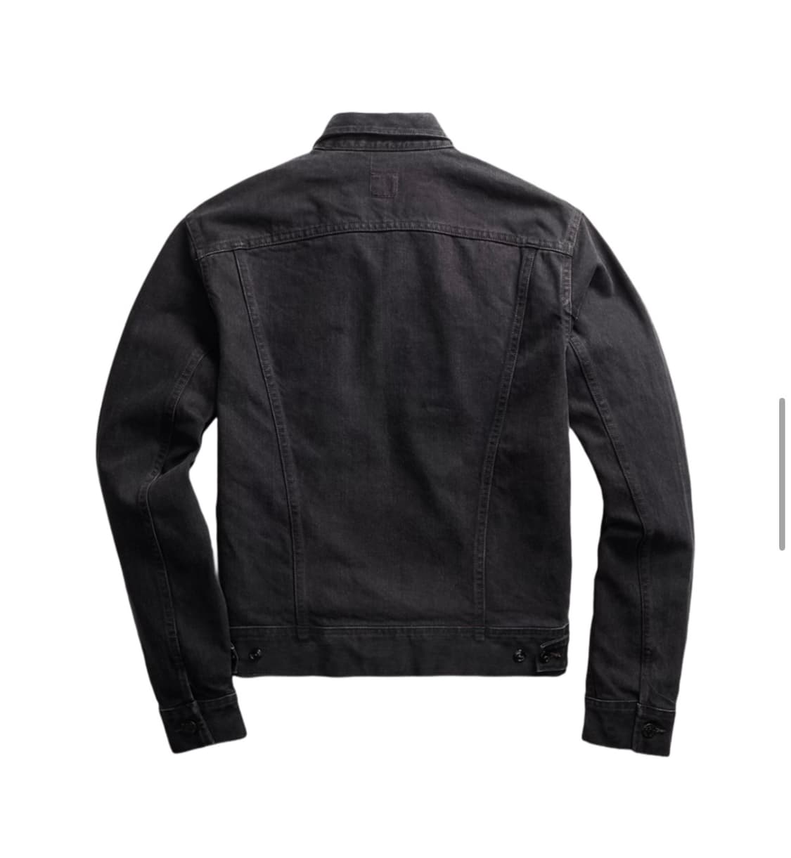 (L) 더블알엘 LOT 271 데님 트러커 자켓 블랙 상품이미지2